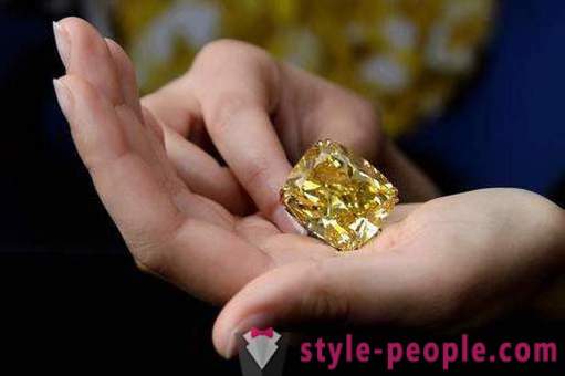 Yellow Diamond: ari-arian, pinagmulan, pagkuha at kagiliw-giliw na mga katotohanan
