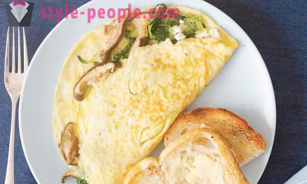 Kinabukasan, maagang, o 5 orihinal na omelets para sa almusal