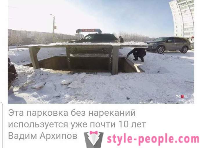 Network nabalisa video mula sa Chelyabinsk na may underground na paradahan