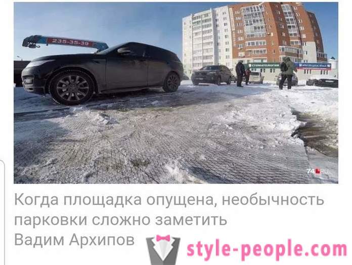 Network nabalisa video mula sa Chelyabinsk na may underground na paradahan
