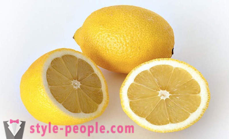 Mahalaga at pangunahing katangian ng lemon
