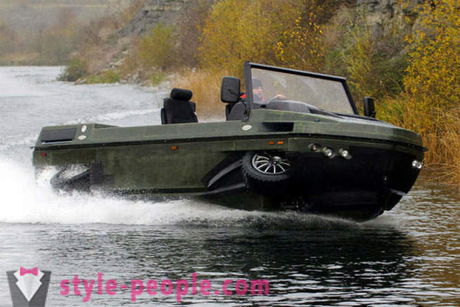 Amphibious trak at SUV