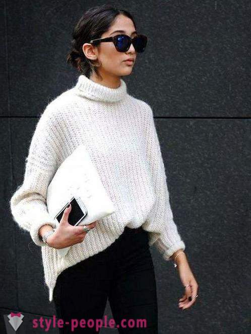 Sweater puting Model, kung ano ang isuot, sino ang