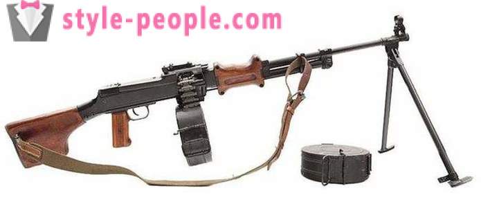 RPD machine gun (RPD machine gun): katangian, kasaysayan sa device