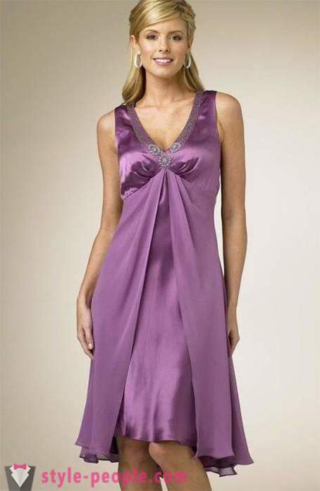 Dresses gawa sa silk: estilo at haba