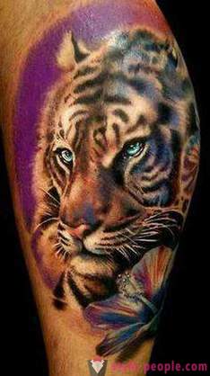 Ang pangunahing halaga ng isang tigre tattoo
