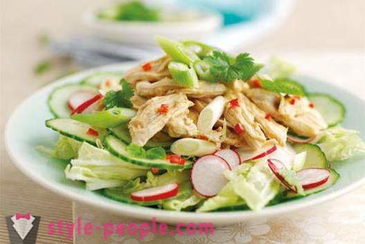 Pandiyeta salad pagkain: cooking recipe na may mga larawan. liwanag salads
