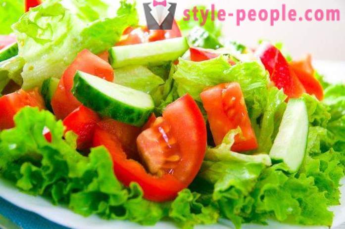 Pandiyeta salad pagkain: cooking recipe na may mga larawan. liwanag salads