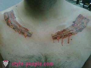 Tattoo sa kanyang collarbone para sa mga kalalakihan at kababaihan
