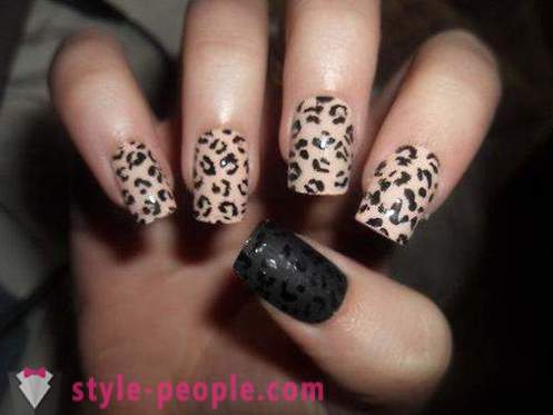 Leopard manicure kung paano gumawa sa bahay